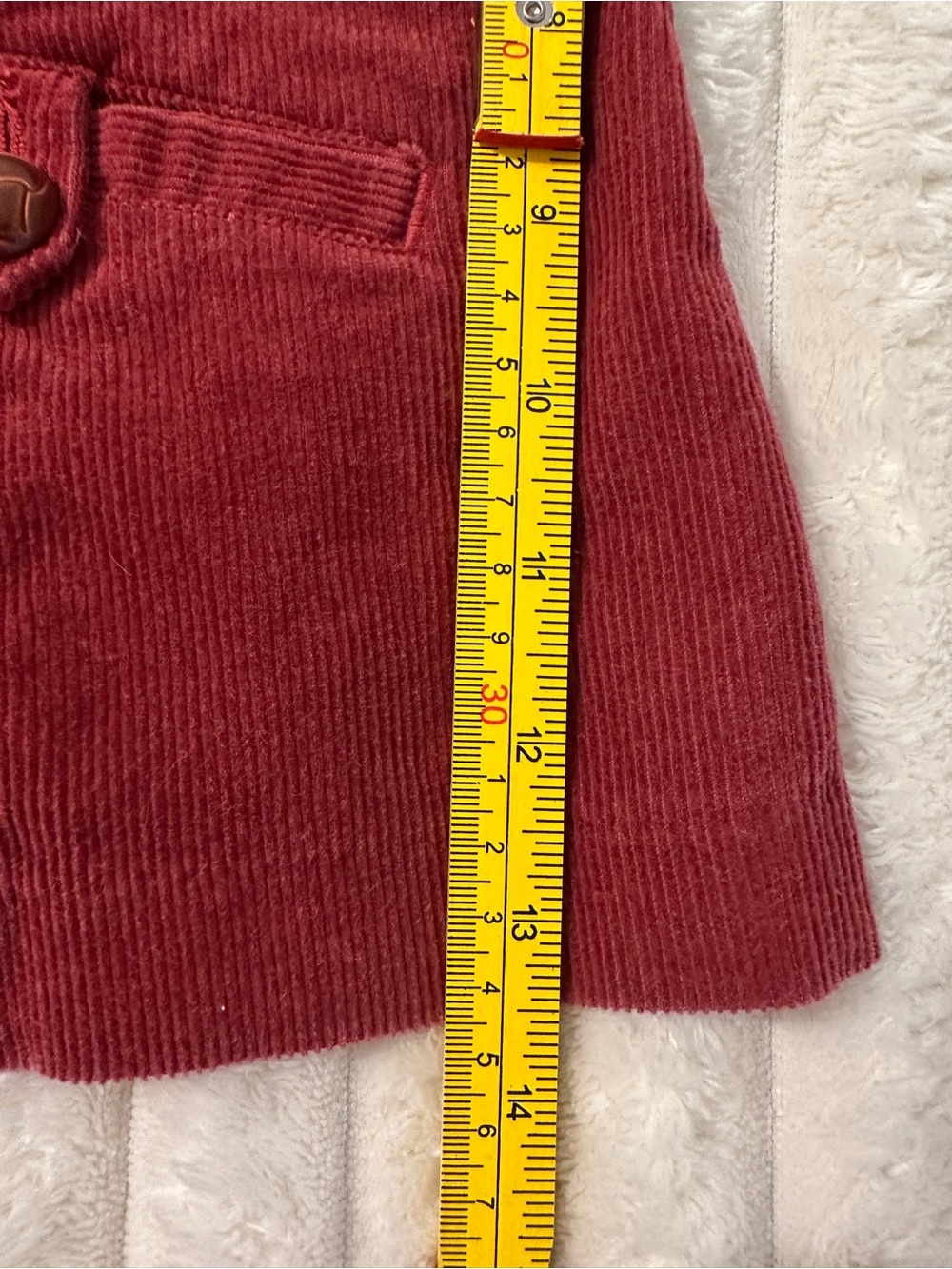 VINTAGE Y2K G.H. Bass Tailored Corduroy Blazer Jacket in Burgundy - Picture 7 of 9